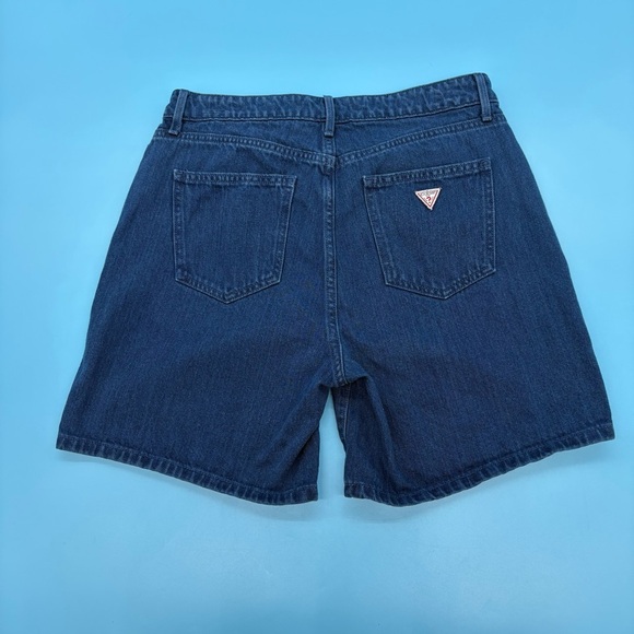Guess Vintage Blue Jean Shorts Classic Style Size 29 - Picture 4 of 8